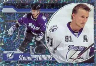 Наклейка #128 Steven Stamkos Tampa Bay Lightning для альбома PANINI NHL 2010-11