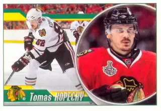 Наклейка #180 Tomas Kopecky Chicago Blackhawks для альбома PANINI NHL 2010-2011