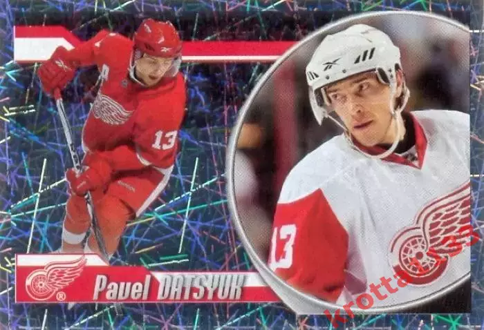 Наклейка #218 Pavel Datsyuk Detroit Red Wings для альбома PANINI NHL 2010-2011