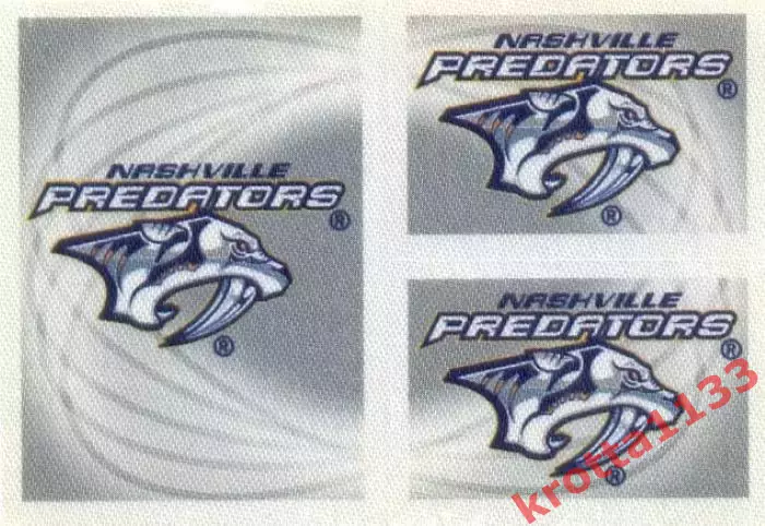 Наклейка #257 Nashville Predators - Logo для альбома PANINI NHL 2010-2011