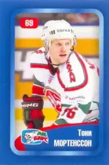 Наклейка #69 Тони Мортенссон Ак Барс Казань для альбома Наклей-ка! Хоккей 08-09