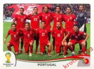 Наклейка #508 Portugal - Team для альбома PANINI Чемпионат Мира 2014