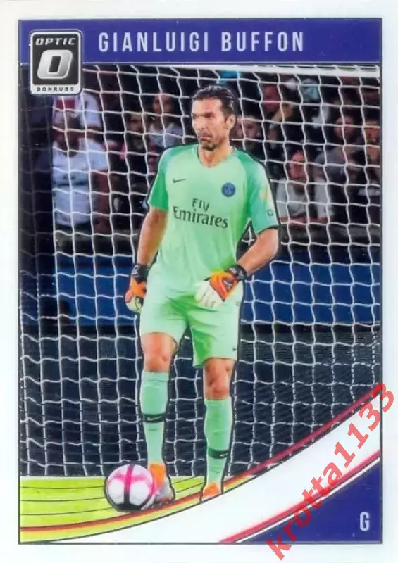 Карточка #O-58 Gianluigi Buffon Paris Saint-Germain PANINI Donruss Soccer 18-19
