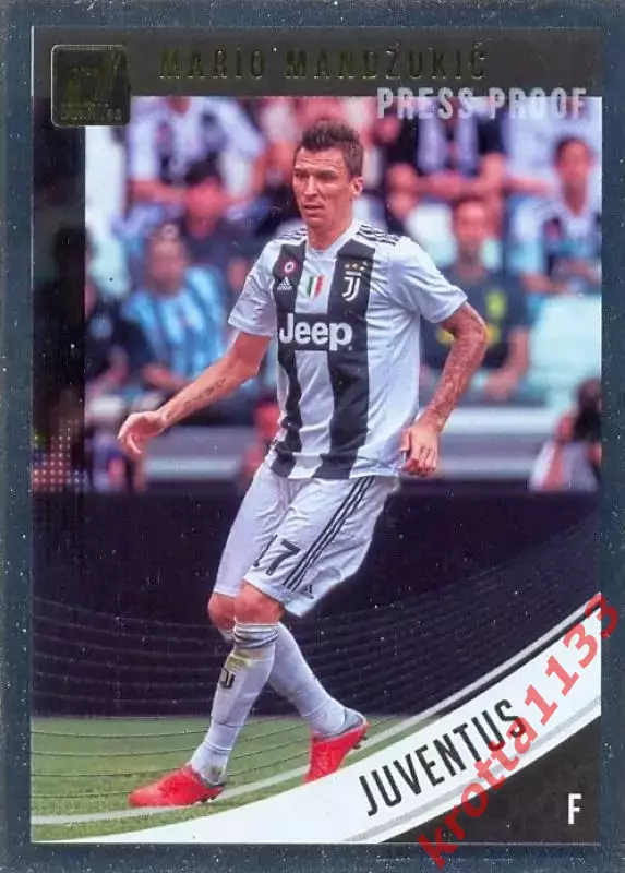 Карточка #10S Mario Mandzukic Juventus PANINI Donruss Soccer 2018-2019