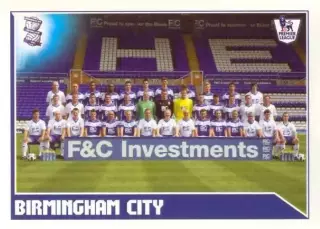 Наклейка #62 Birmingham City Team для альбома TOPPS Английская Премьер-Лига 2011