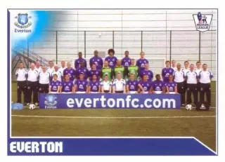 Наклейка #157 Everton Team для альбома TOPPS Английская Премьер-Лига 2010-2011