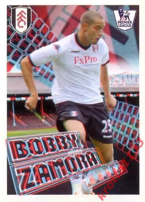 Наклейка #177 Bobby Zamora для альбома TOPPS Английская Премьер-Лига 2010-2011