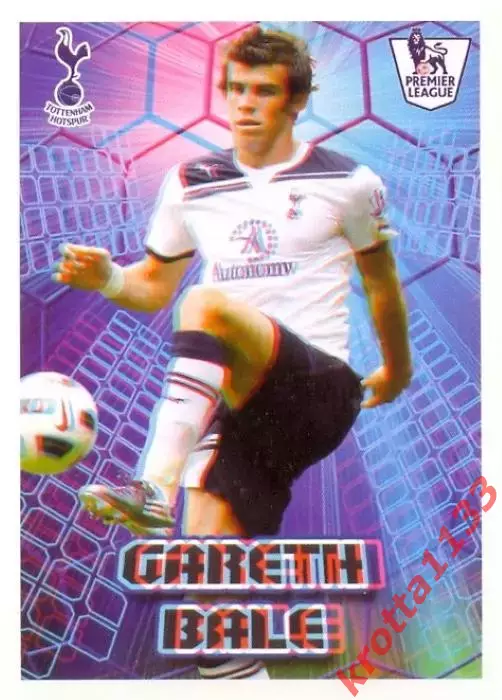 Наклейка #228 Gareth Bale для альбома TOPPS Английская Премьер-Лига 2010-2011