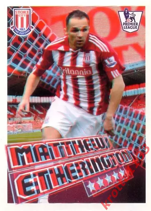 Наклейка #299 Matthew Etherington для альбома TOPPS Английская Премьер-Лига 2011