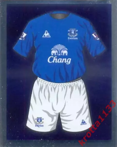 Наклейка #10 Everton для альбома TOPPS Английская Премьер-Лига 2010-2011
