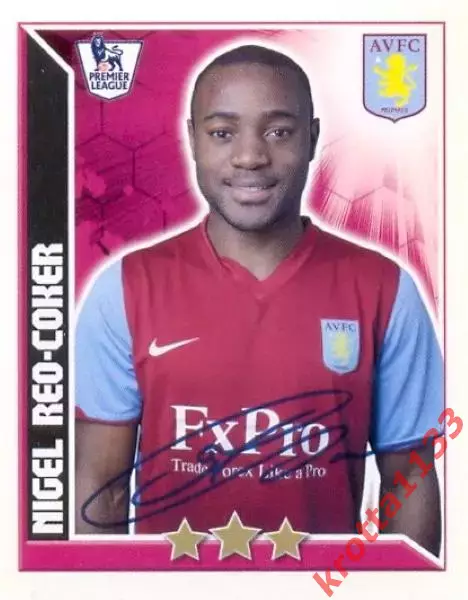 Наклейка #53 Nigel Reo-Coker для альбома TOPPS Английская Премьер-Лига 2010-2011