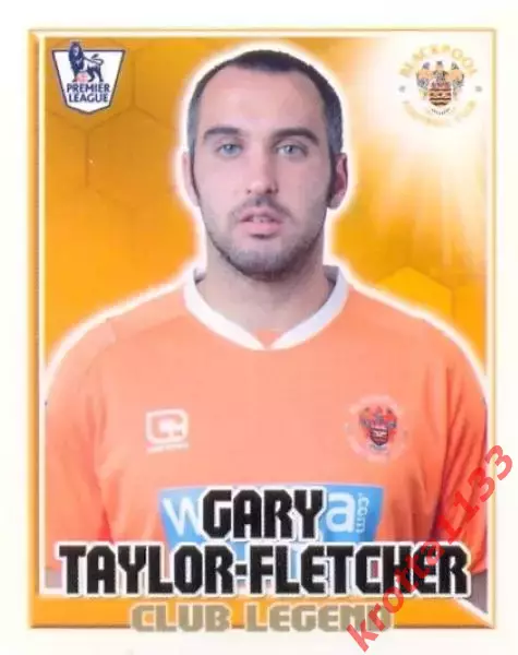 Наклейка #117 Gary Taylor-Fletcher для альбома TOPPS Английская Премьер-Лига