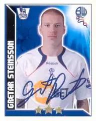 Наклейка #123 Gretar Steinsson для альбома TOPPS Английская Премьер-Лига 2010-11