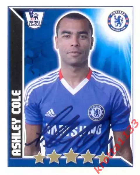 Наклейка #142 Ashley Cole для альбома TOPPS Английская Премьер-Лига 2010-2011