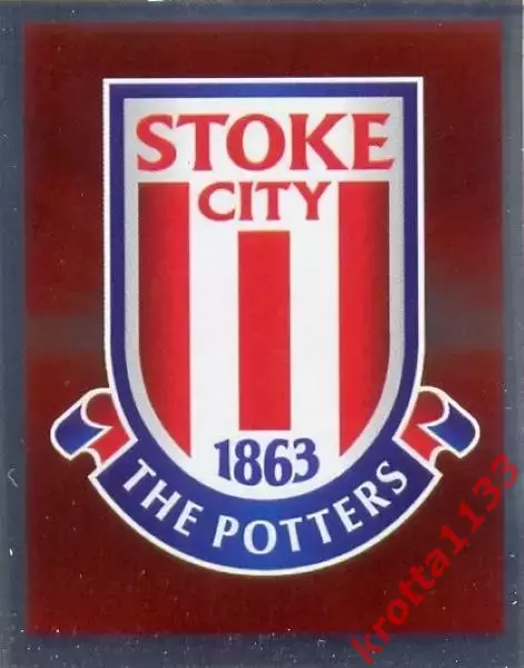 Наклейка #297 Stoke City Logo для альбома TOPPS Английская Премьер-Лига 2010-11