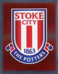 Наклейка #297 Stoke City Logo для альбома TOPPS Английская Премьер-Лига 2010-11