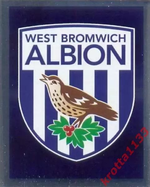 Наклейка #354 West Bromwich Albion для альбома TOPPS Английская Премьер-Лига
