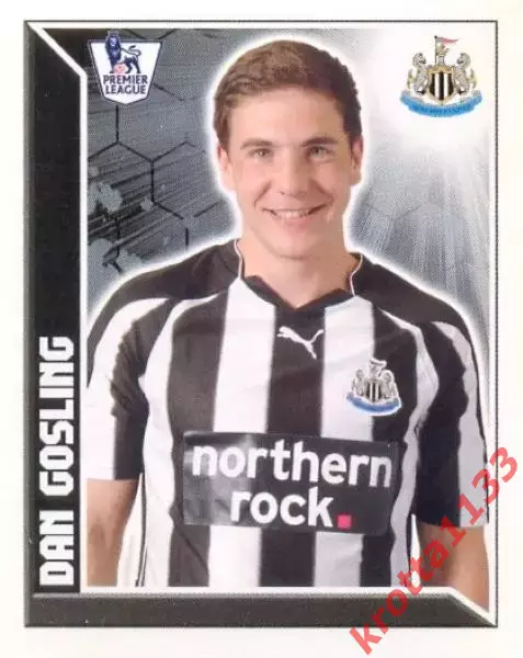 Наклейка #442 Dan Gosling для альбома TOPPS Английская Премьер-Лига 2010-2011