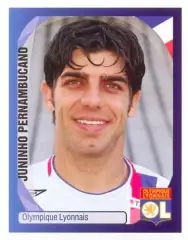 Наклейка #224 Juninho Pernambucano для альбома PANINI Лига Чемпионов УЕФА 07-08