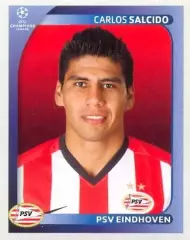 Наклейка #420 Carlos Salcido для альбома PANINI Лига Чемпионов УЕФА 2008-2009