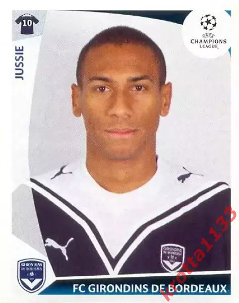 Наклейка #54 Jussie для альбома PANINI Лига Чемпионов УЕФА 2009-2010