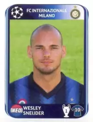 Наклейка #18 Wesley Sneijder для альбома PANINI Лига Чемпионов УЕФА 2010-2011