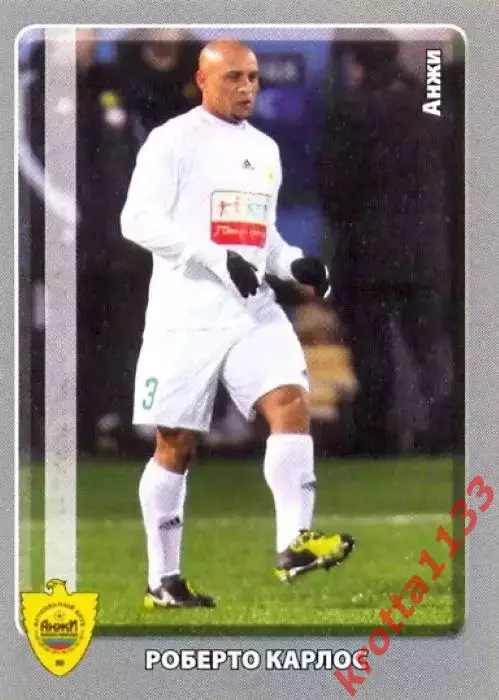 Наклейка #61 Роберто Карлос PANINI Российская Футбольная Премьер-Лига 2011-2012