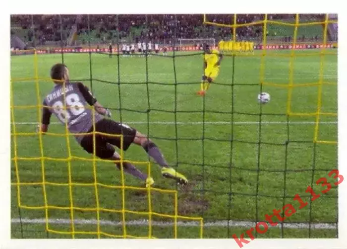 Наклейка #12 Решающий Пенальти PANINI Российская Футбольная Премьер-Лига 2014-15