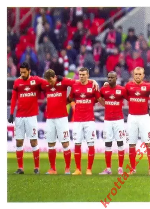 Наклейка #174 Команда 1 Спартак PANINI Российская Футбольная Премьер-Лига 14-15