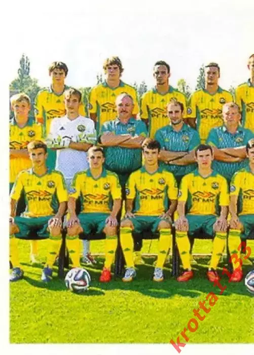 Наклейка #218 Команда 1 Кубань PANINI Российская Футбольная Премьер-Лига 2014-15