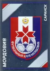 Наклейка #26 Мордовия PANINI Российская Футбольная Премьер-Лига 2015-2016