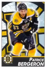 Наклейка #37 Patrice Bergeron Boston Bruins для альбома PANINI NHL 2013-2014