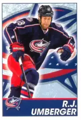 Наклейка #59 R.J. Umberger Columbus Blue Jackets для альбома PANINI NHL 2013-14