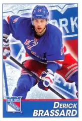 Наклейка #117 Derick Brassard New York Rangers для альбома PANINI NHL 2013-2014