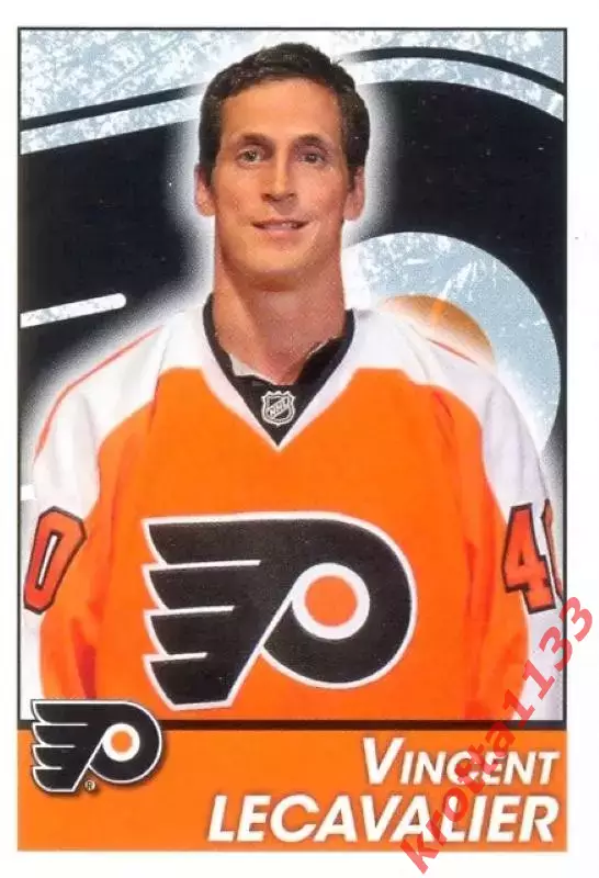 Наклейка #135 Vincent Lecavalier Philadelphia Flyers для альбома PANINI NHL13-14