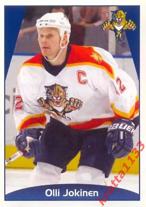 Наклейка #54 Olli Jokinen Florida Panthers для альбома PANINI NHL 2006-2007