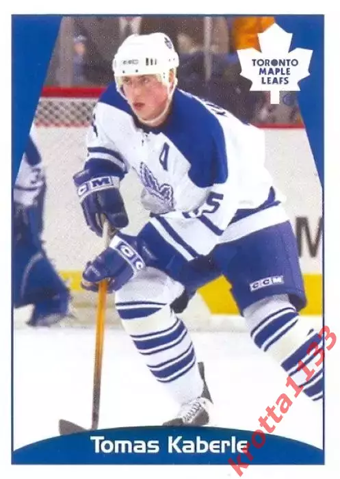 Наклейка #165 Tomas Kaberle Toronto Maple Leafs для альбома PANINI NHL 2006-07