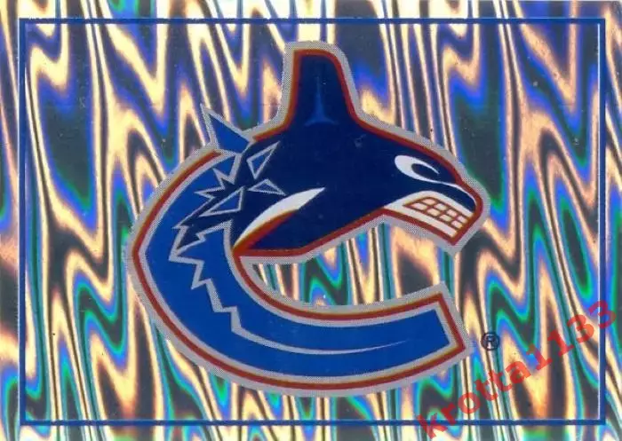 Наклейка #351 Vancouver Canucks Logo для альбома PANINI NHL 2006-2007