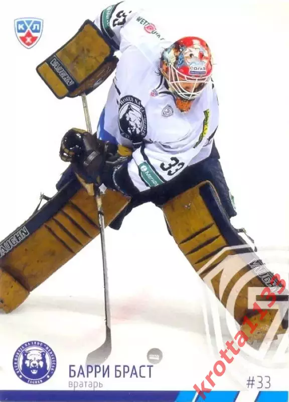 Барри Браст Медвешчак Загреб SeReal Карточки КХЛ 2014-2015