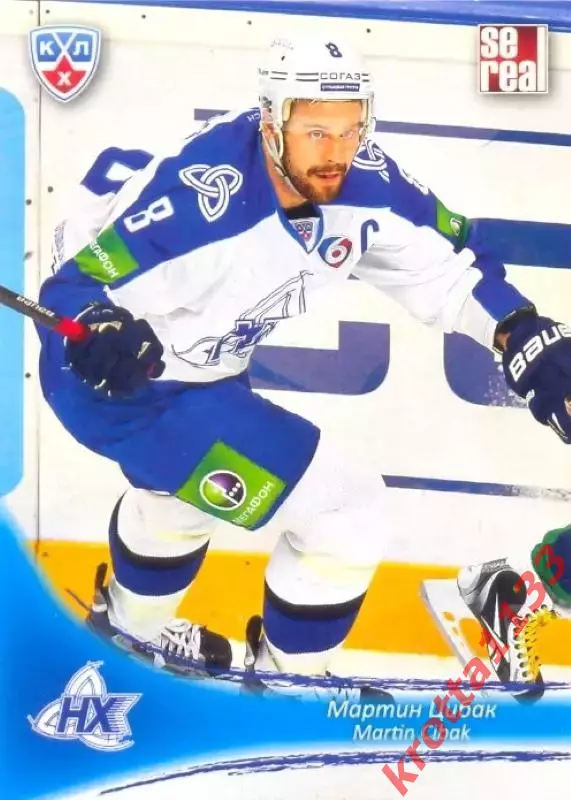 Мартин Цибак Нефтехимик Нижнекамск SeReal Карточки КХЛ 2013-2014