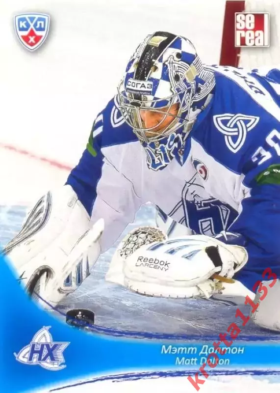 Мэтт Далтон Нефтехимик Нижнекамск SeReal Карточки КХЛ 2013-2014