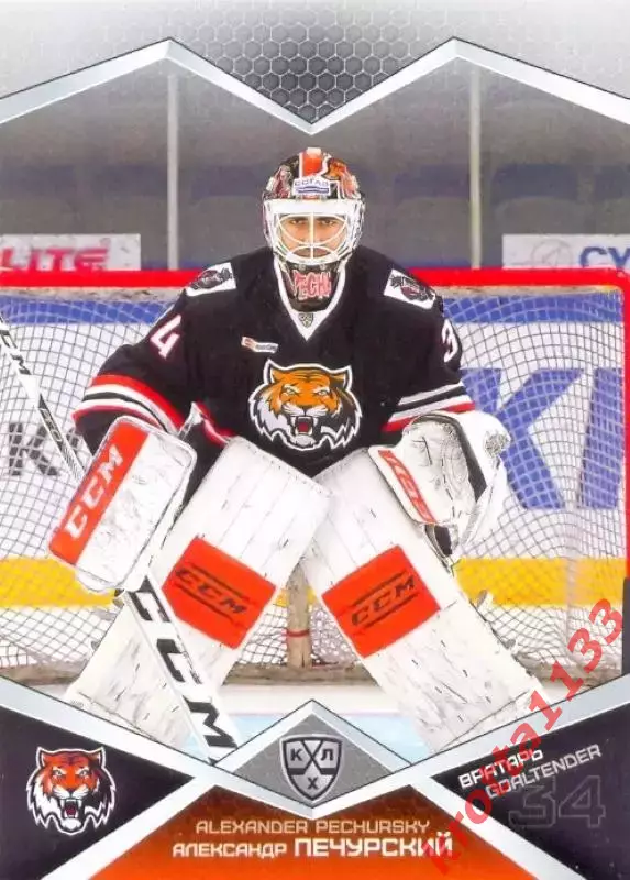 Александр Печурский Амур Хабаровск SeReal Карточки КХЛ 2016-2017