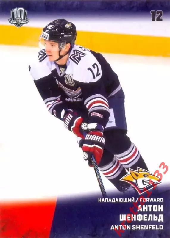 Антон Шенфельд Металлург Магнитогорск SeReal Карточки КХЛ 2017-2018