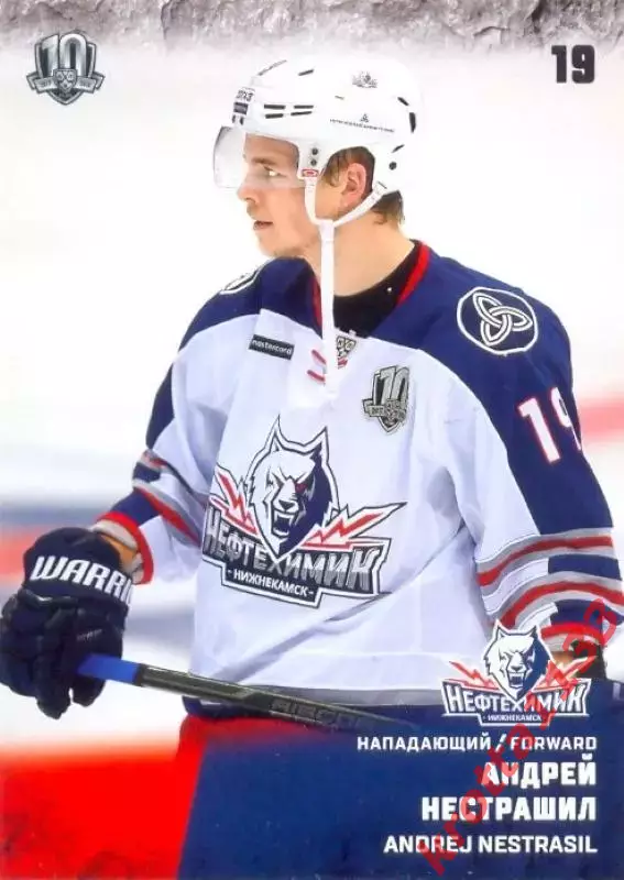 Андрей Нестрашил Нефтехимик Нижнекамск SeReal Карточки КХЛ 2017-2018