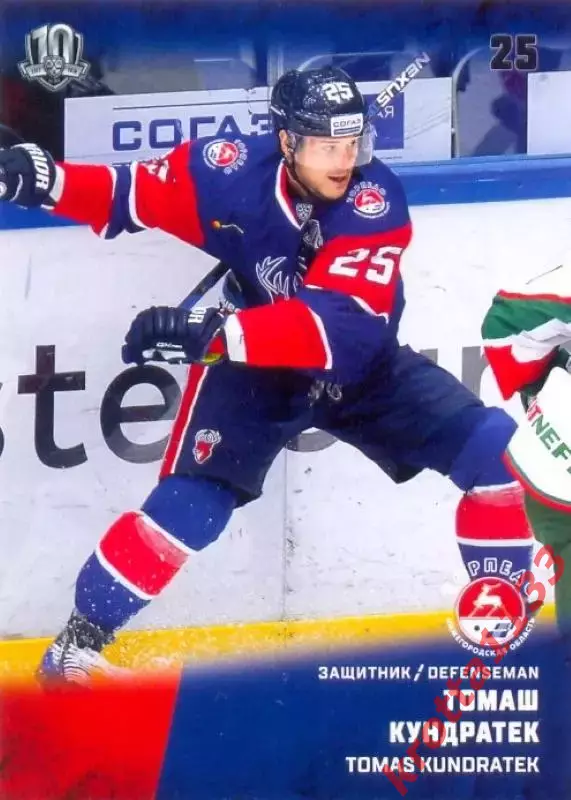 Томаш Кундратек Торпедо Нижний Новгород SeReal Карточки КХЛ 2017-2018