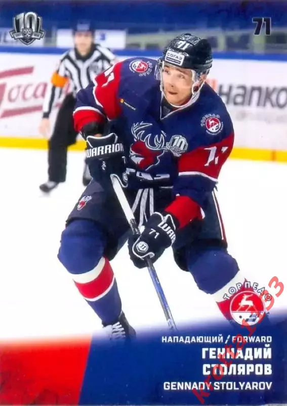 Геннадий Столяров Торпедо Нижний Новгород SeReal Карточки КХЛ 2017-2018