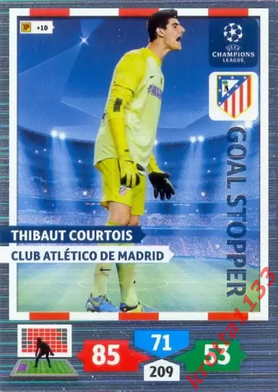 Thibaut Courtois Club Atl?tico De Madrid PANINI Лига Чемпионов УЕФА 2013-2014