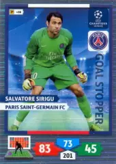Salvatore Sirigu Paris Saint-Germain FC PANINI Лига Чемпионов УЕФА 2013-2014