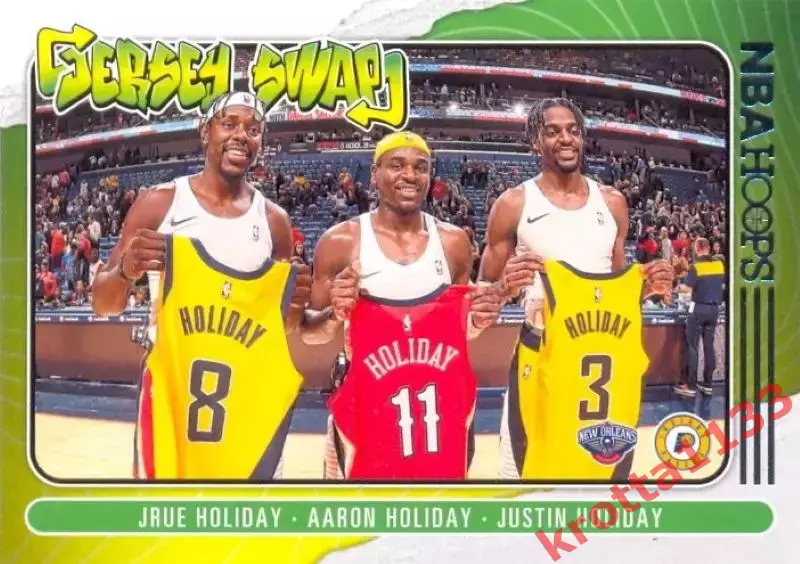 Aaron Holiday / Justin Holiday Indiana Pacers / New Orleans HOOPS NBA 2020-2021
