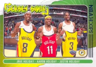 Aaron Holiday / Justin Holiday Indiana Pacers / New Orleans HOOPS NBA 2020-2021